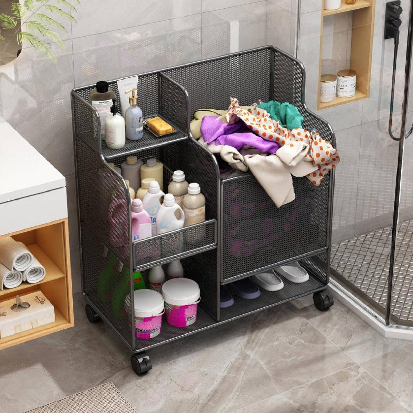 Sports Equipment Organizer Rack - スポーツ用品収納ラック（ホイール付き）大容量マットスタンドオーガナイザー（ヨガ用品、ホームジム、ガレージ用）
