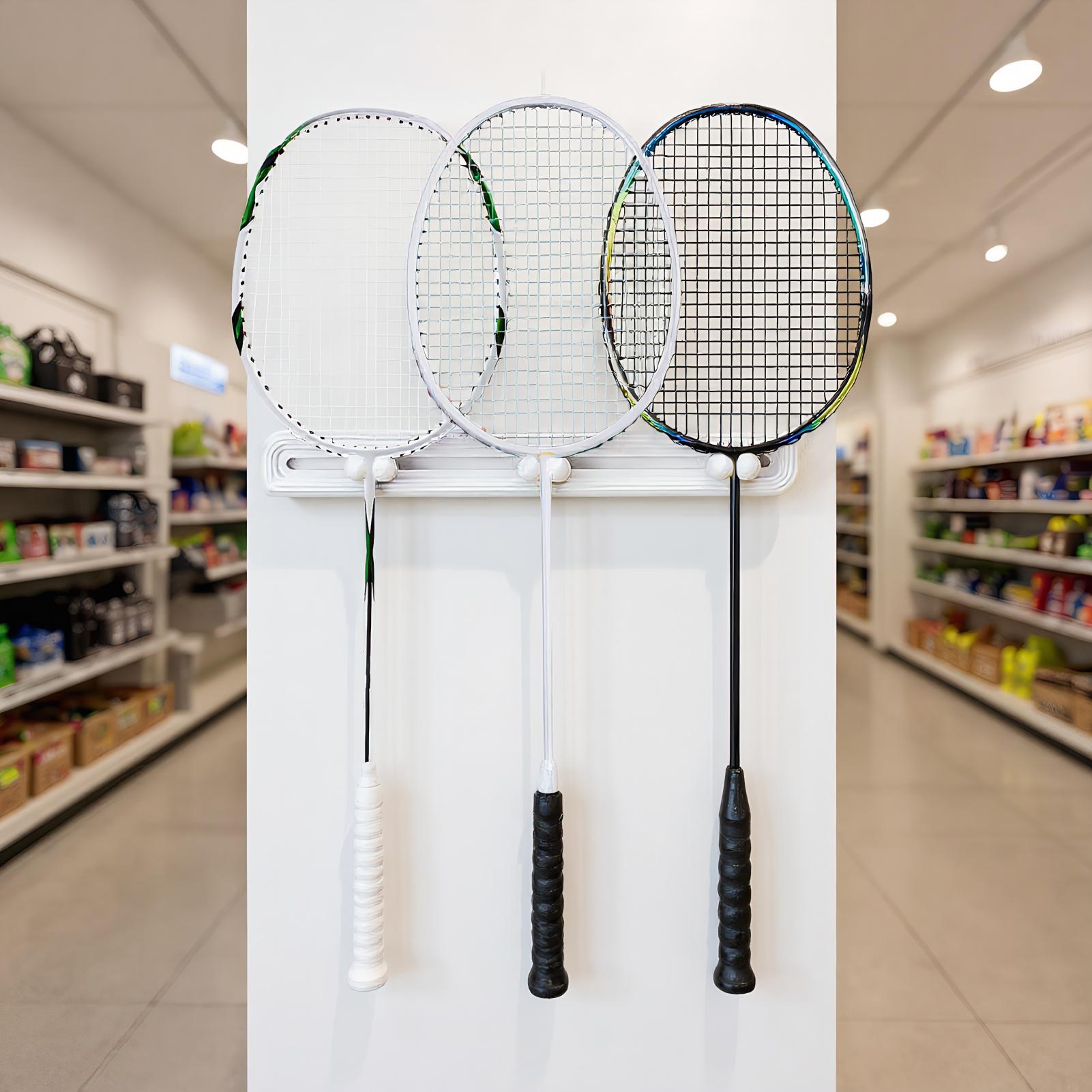 ラケットオーガナイザーラケット収納ラックスライドフック壁掛け - Sports Equipment Organizer Rack のレビューと価格