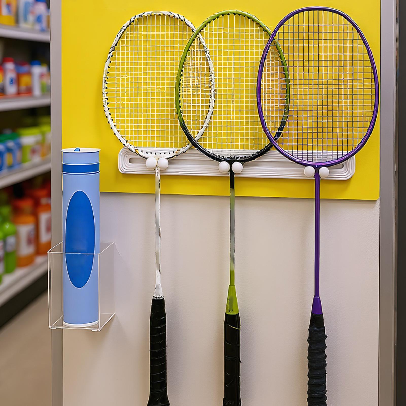 ラケットオーガナイザーラケット収納ラックスライドフック壁掛け - Sports Equipment Organizer Rack のレビューと価格