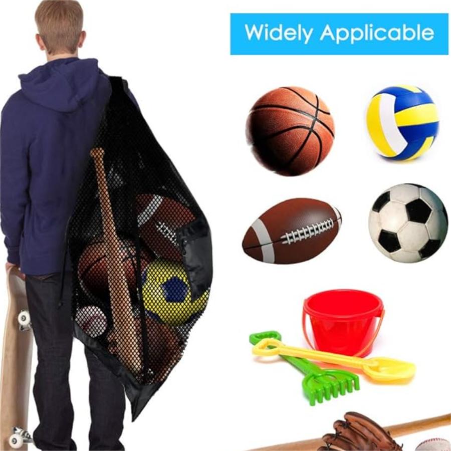 ショルダーストラップ付きの大きなメッシュスポーツバッグ、バス - Sports Equipment For Volleyball のレビューと価格