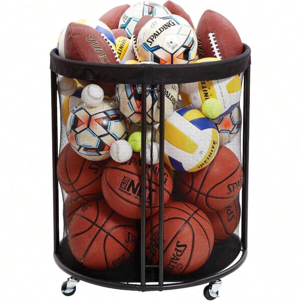 頑丈なボール収納カート（サッカー、バスケットボール、バレーボ - Sports Equipment For Volleyball のレビューと価格