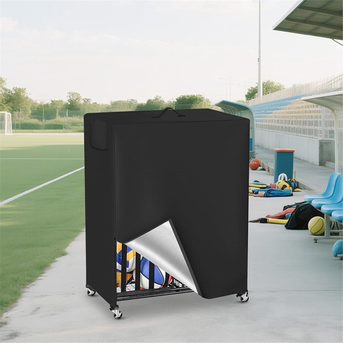 バスケットボールラックカバー ガレージ スポーツ用品オーガナ - Sports Equipment Organizer Rack のレビューと価格