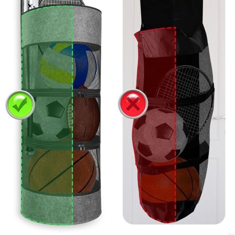 ボール収納ラックスポーツ用品用フェルトバスケットを保持バスケ - Sports Equipment For Volleyball のレビューと価格