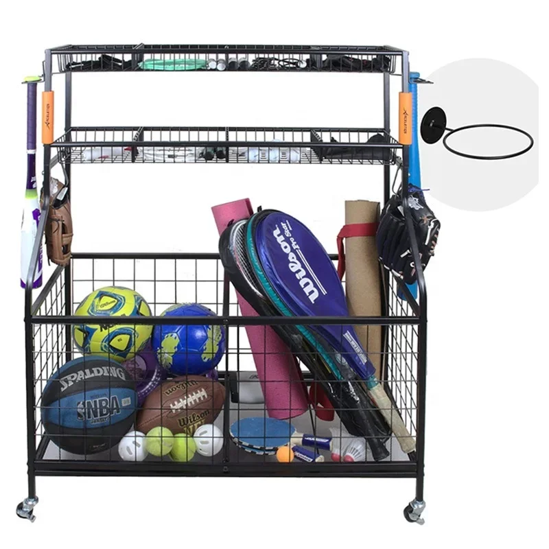 2026年版ガレージスポーツ用品収納オーガナイザー（バスケッ - Sports Equipment Organizer Rack のレビューと価格