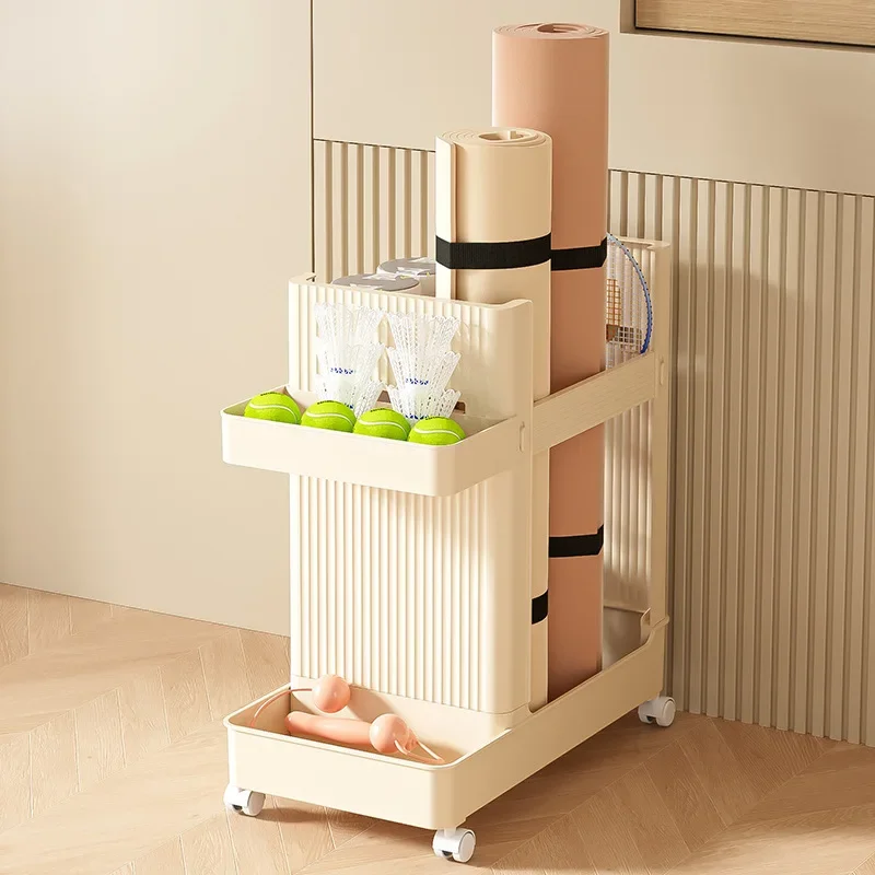 安定した家庭用スポーツ用品収納カート、キャスター付き移動可能 - Sports Equipment Cart のレビューと価格