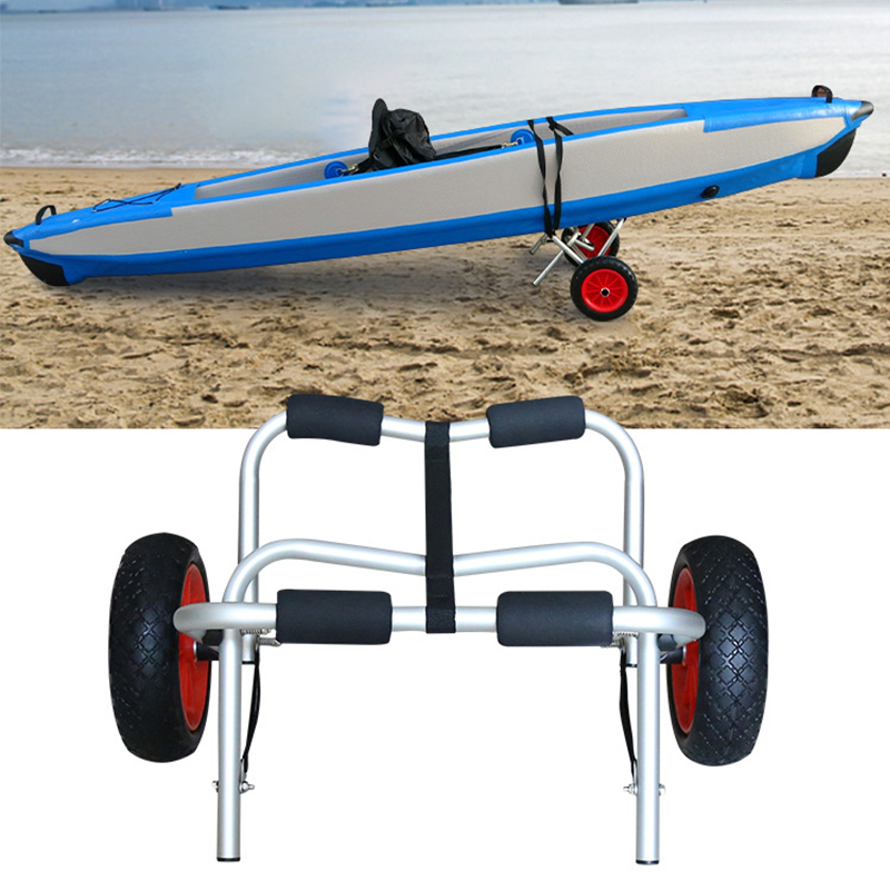 ポータブル折りたたみカヤックトロリー、ユニバーサルカヌーハン - Sports Equipment Cart のレビューと価格
