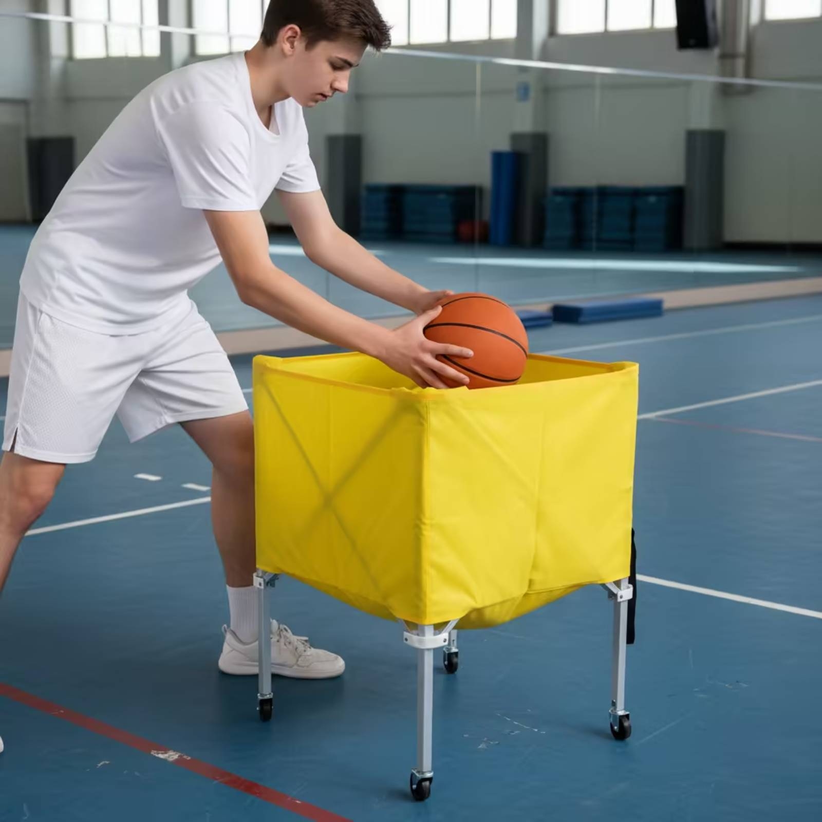 折りたたみ式ボールカート 軽量折りたたみ式ボールカート スポ - Sports Equipment Cart のレビューと価格